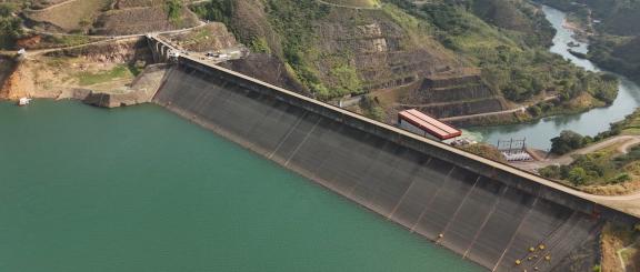 Embalse de Salvajina, abril 22 de 2025